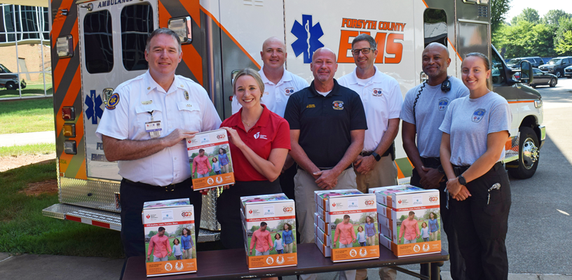Emergency Services receives donated CPR training kits 